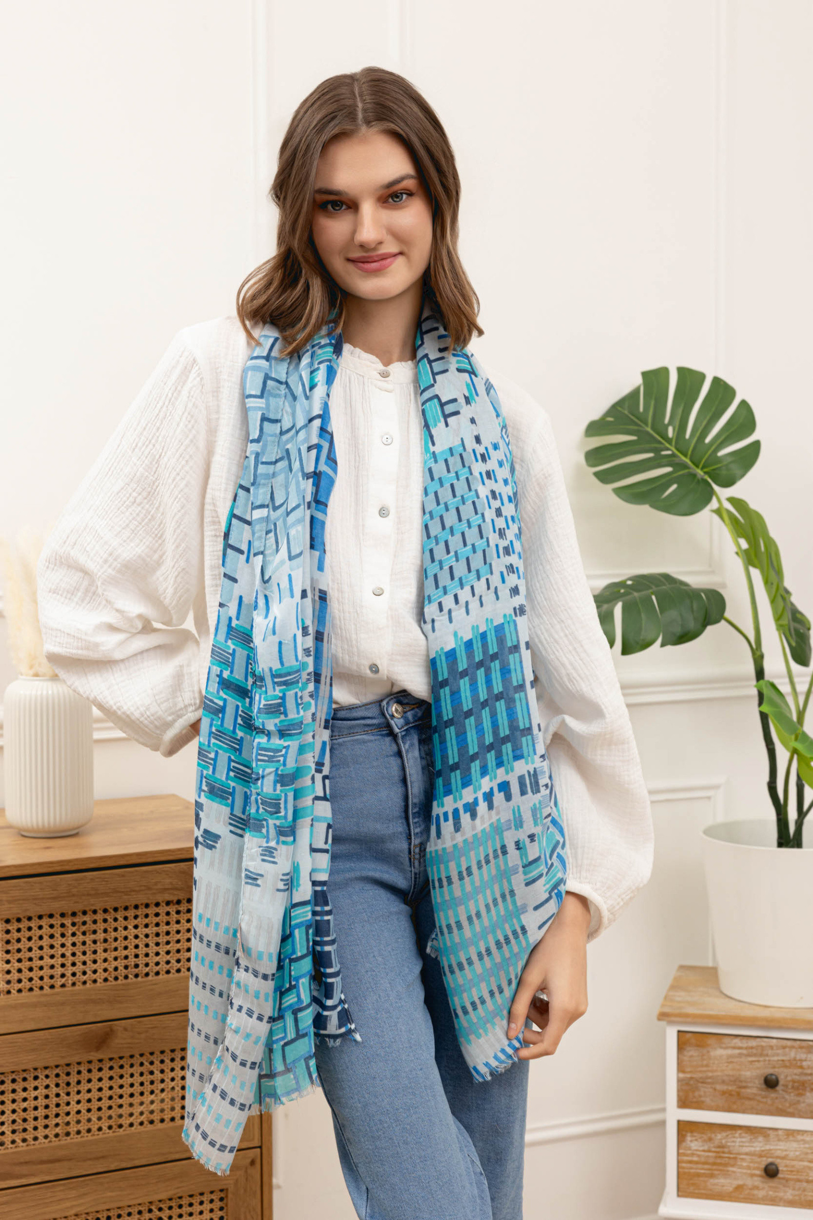Großhändler M&P Accessoires - Bunt bedrucktes Tuch