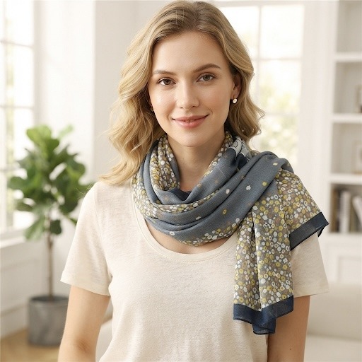 Wholesaler M&P Accessoires - Floral print scarf