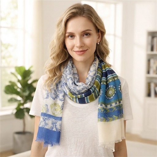 Wholesaler M&P Accessoires - Floral print scarf