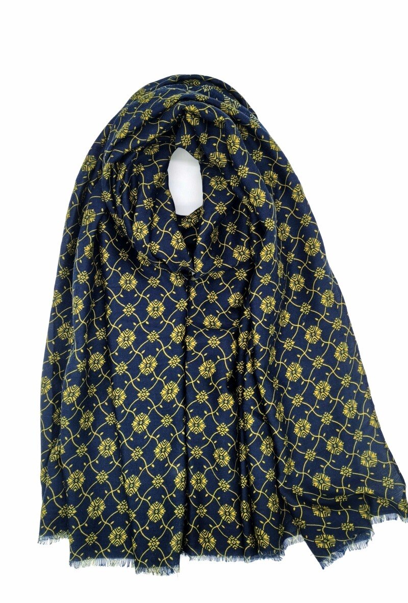 Großhändler M&P Accessoires - Schal mit Monogramm-Print