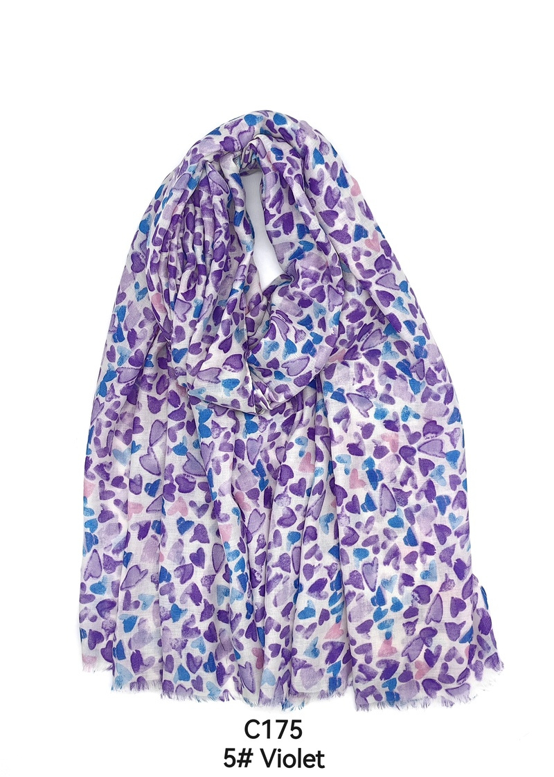 Mayorista M&P Accessoires - Fular con estampado de corazones