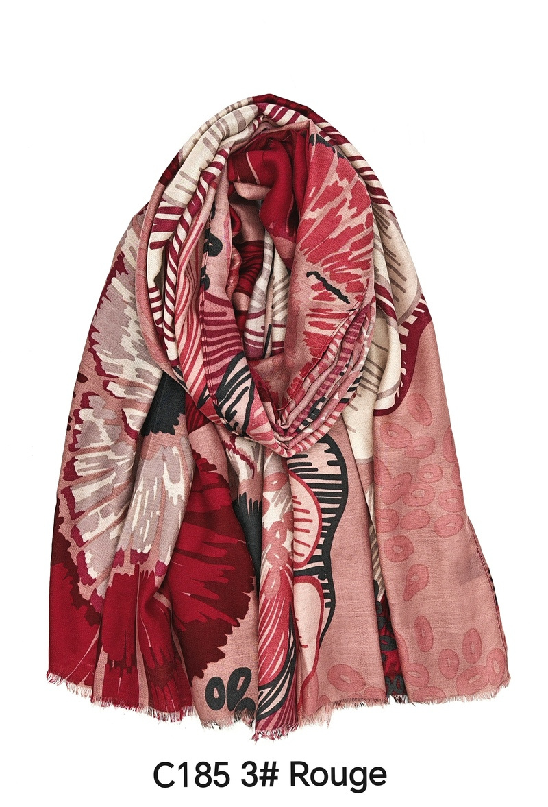 Wholesaler M&P Accessoires - Gradient print scarf with gilding