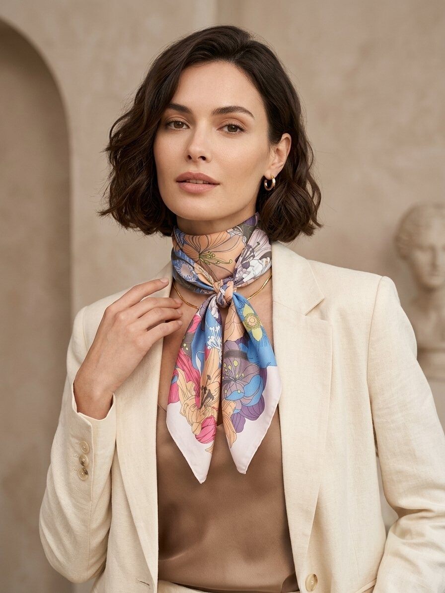 Grossista M&P Accessoires - Piccolo foulard 70*70 cm stampa bandana