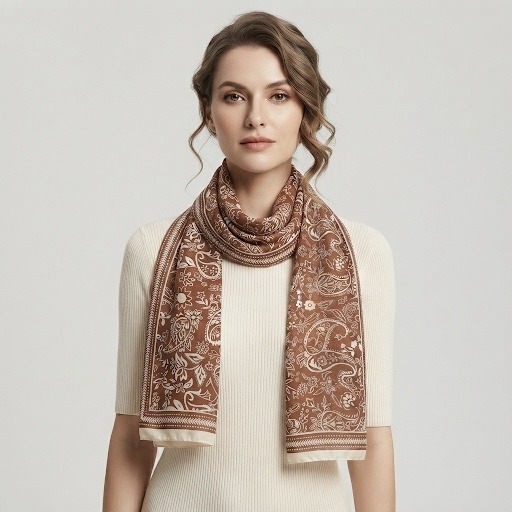 Grossiste M&P Accessoires - Foulard imprimé motif paisley