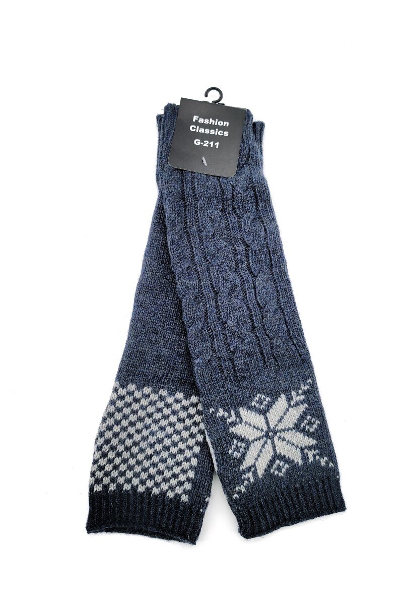 Grossista M&P Accessoires - Guanti a metà dito con motivo a fiocco di neve