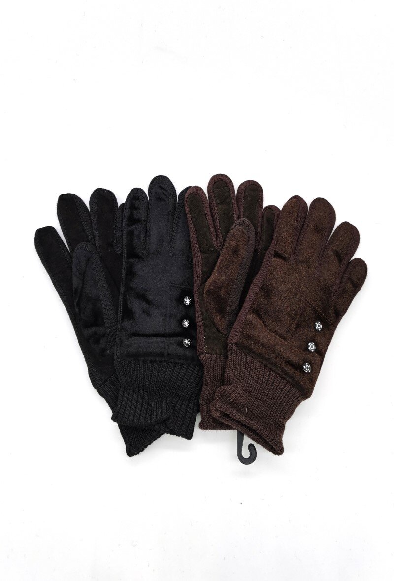 Grossiste M&P Accessoires - Gants cuir femme cuir retourné