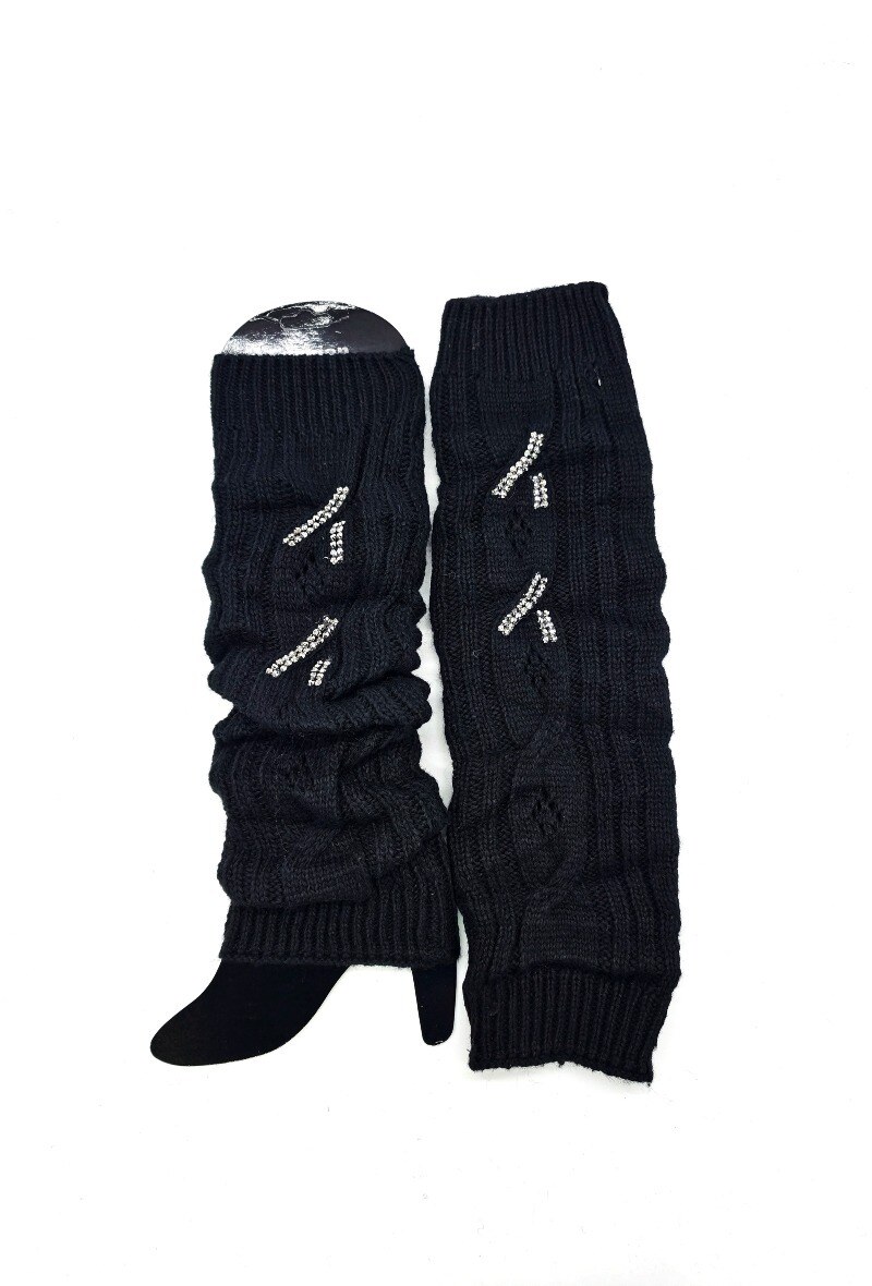 Großhändler M&P Accessoires - Handschuhe Beine Leggings mit Strasssteinen
