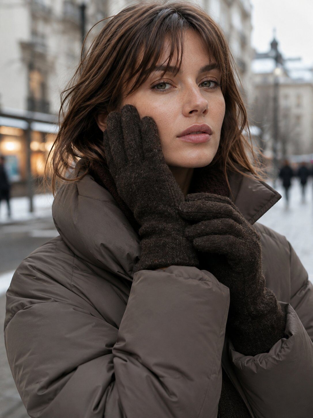 Grossiste M&P Accessoires - Gants d'hiver en maille tricotée, chauds et confortables