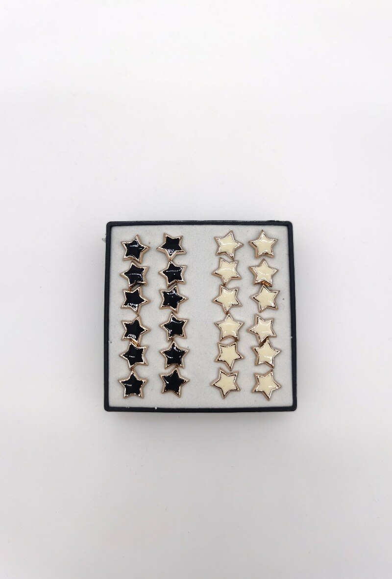 Grossiste M&P Accessoires - Boucles d'oreilles piercing boîte de 12
