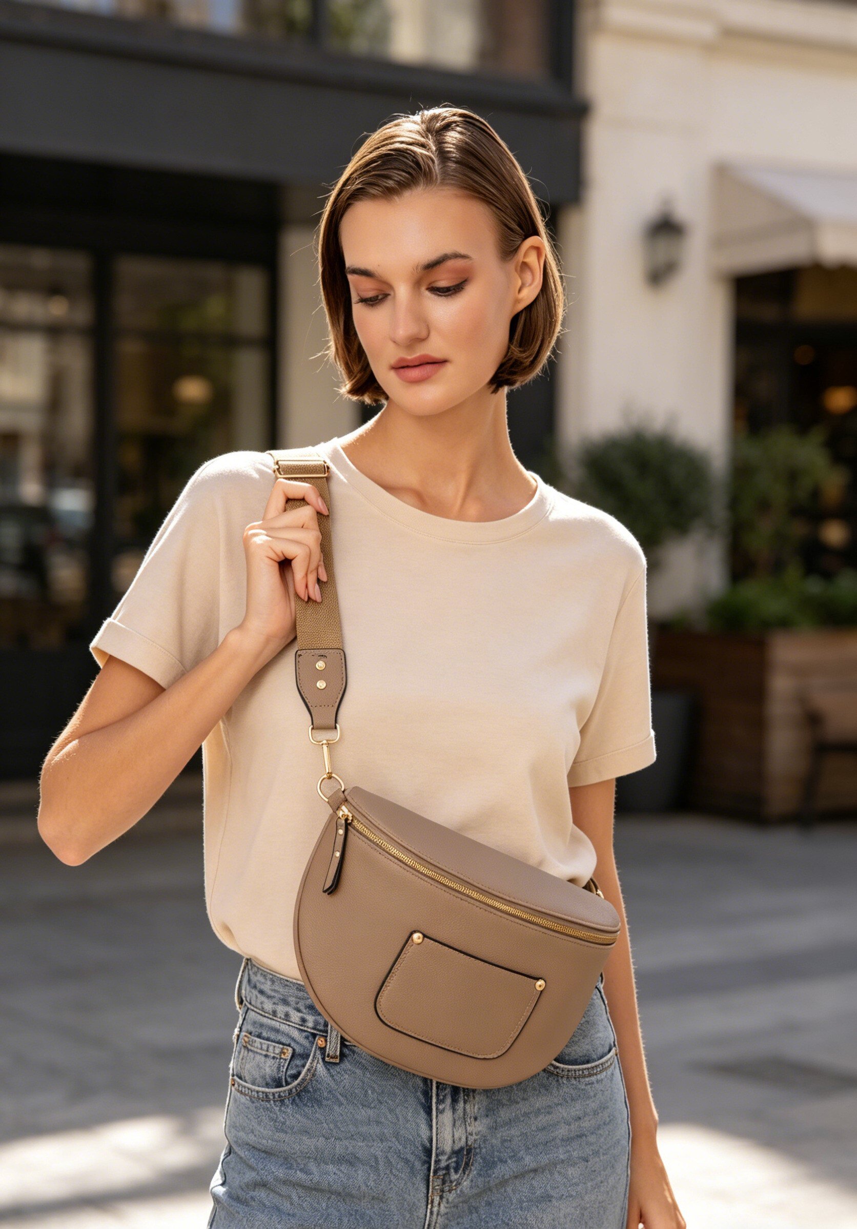 Wholesaler M&P Accessoires - Belt bag with removable shoulder strap