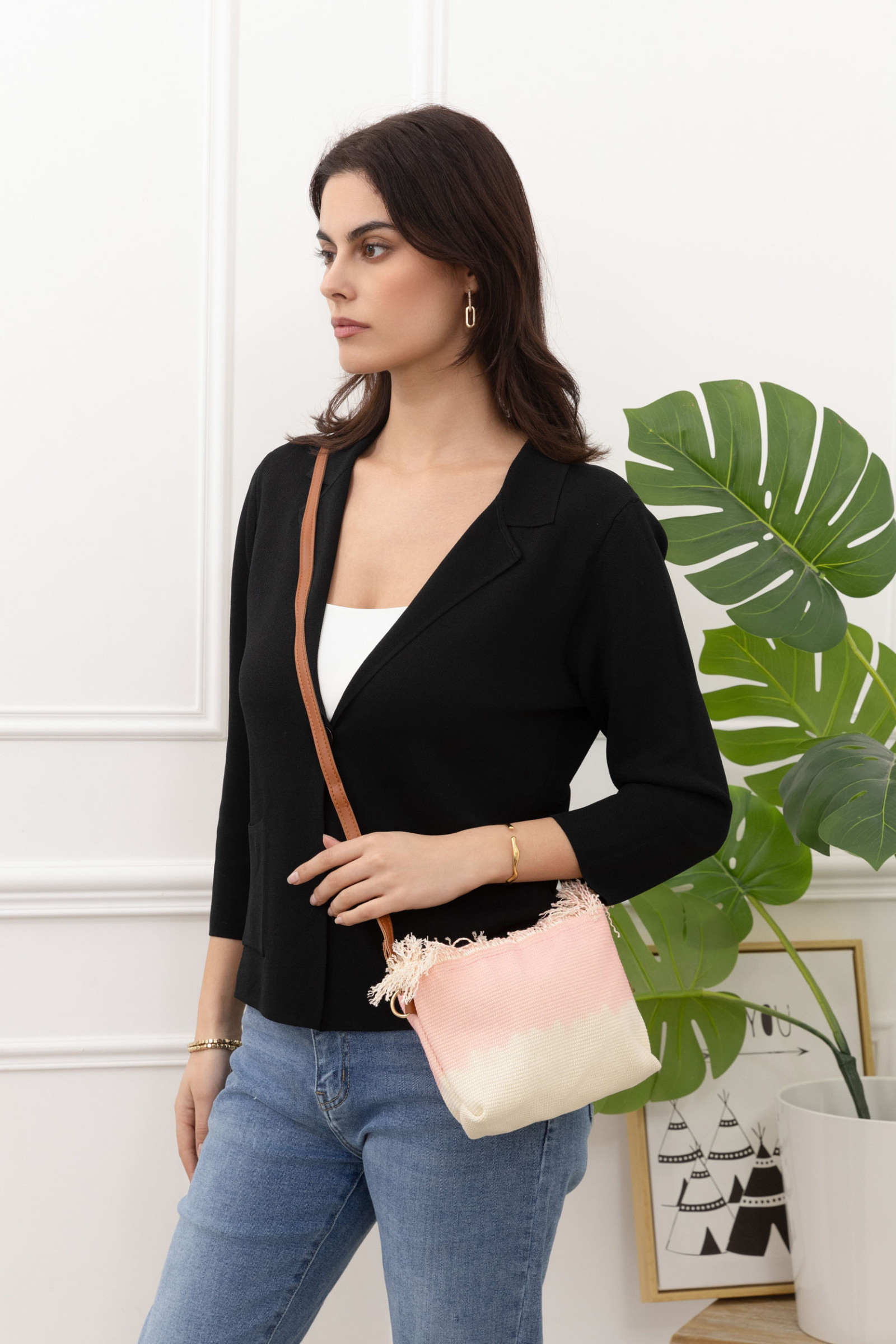 Mayorista M&P Accessoires - Pequeño bolso bandolera de algodón degradado