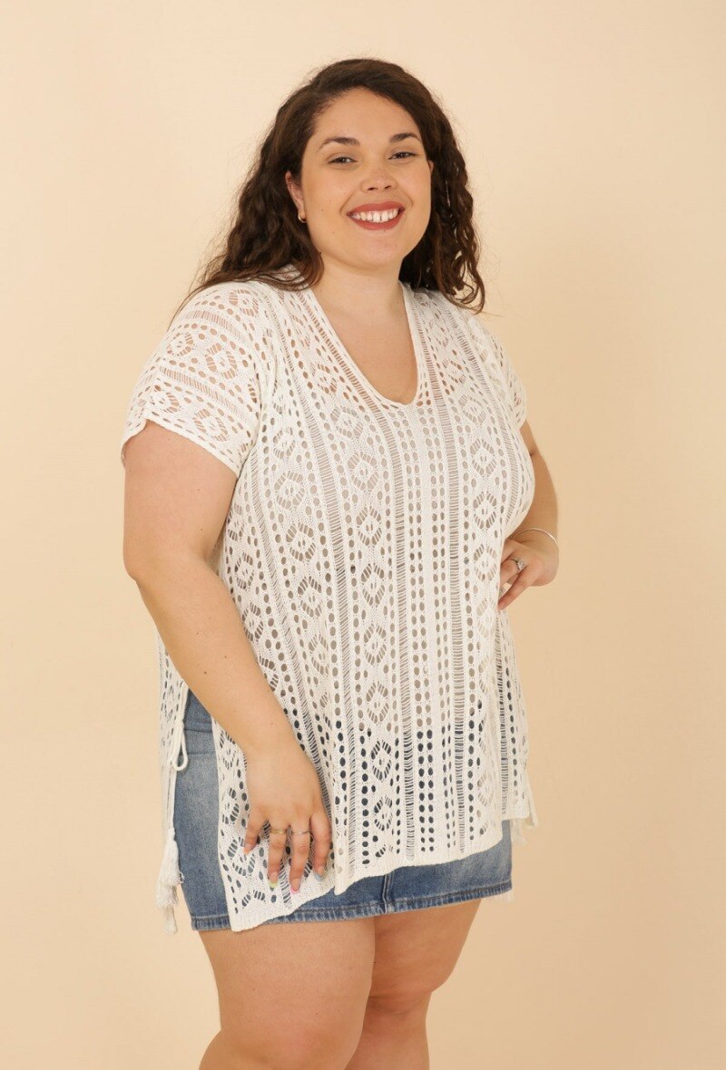 Mayorista M&P Accessoires - Túnica en punto perforado