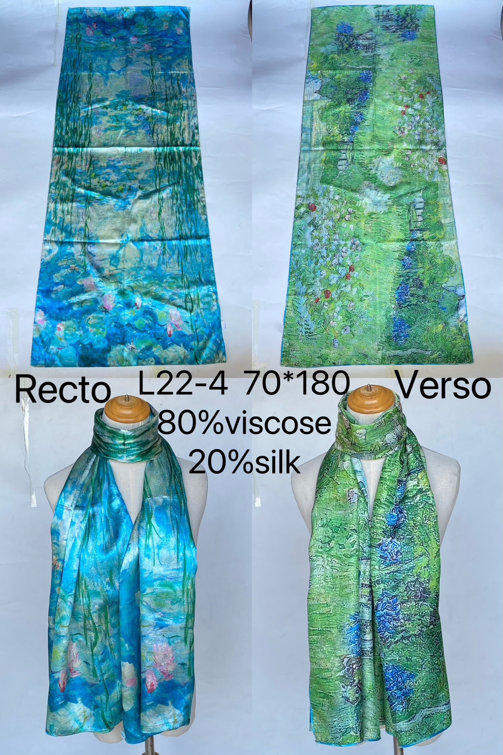 Mayorista Mac Moda - pinturas de bufanda de raso