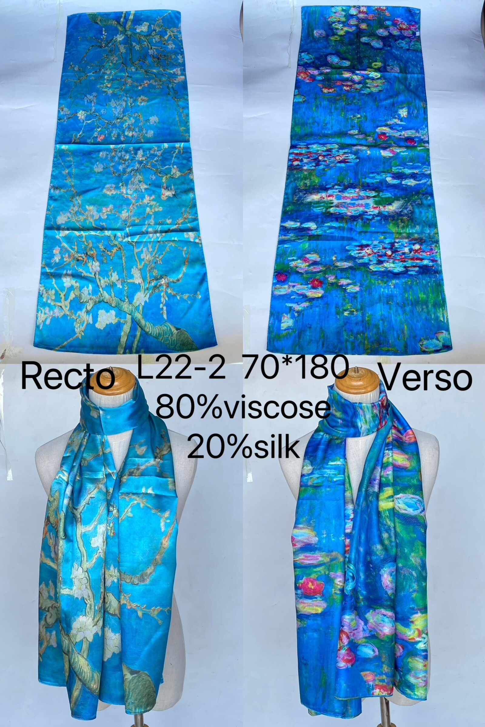 Mayorista Mac Moda - pinturas de bufanda de raso
