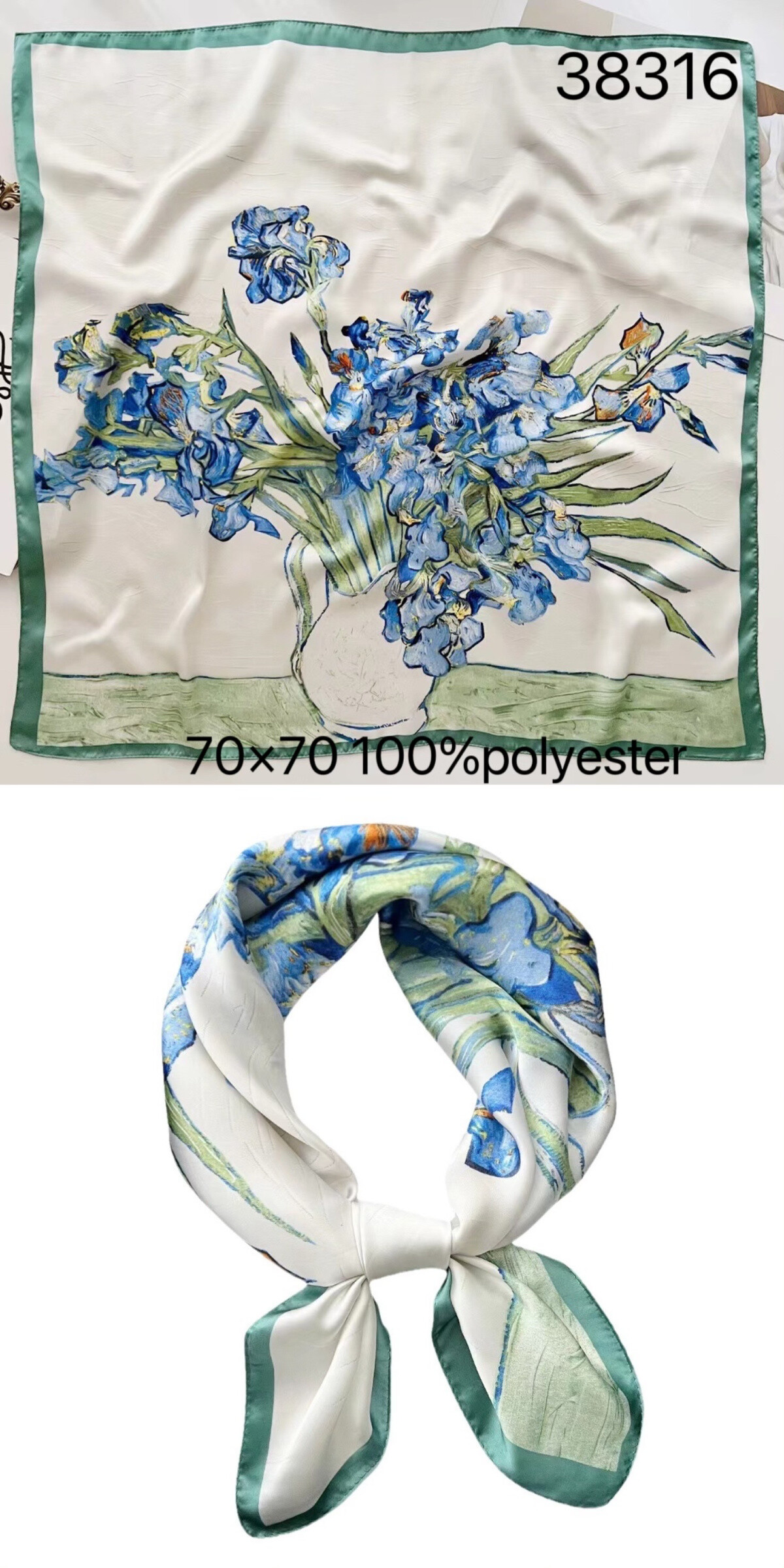 Wholesaler Mac Moda - printed square scarf 70*70cm