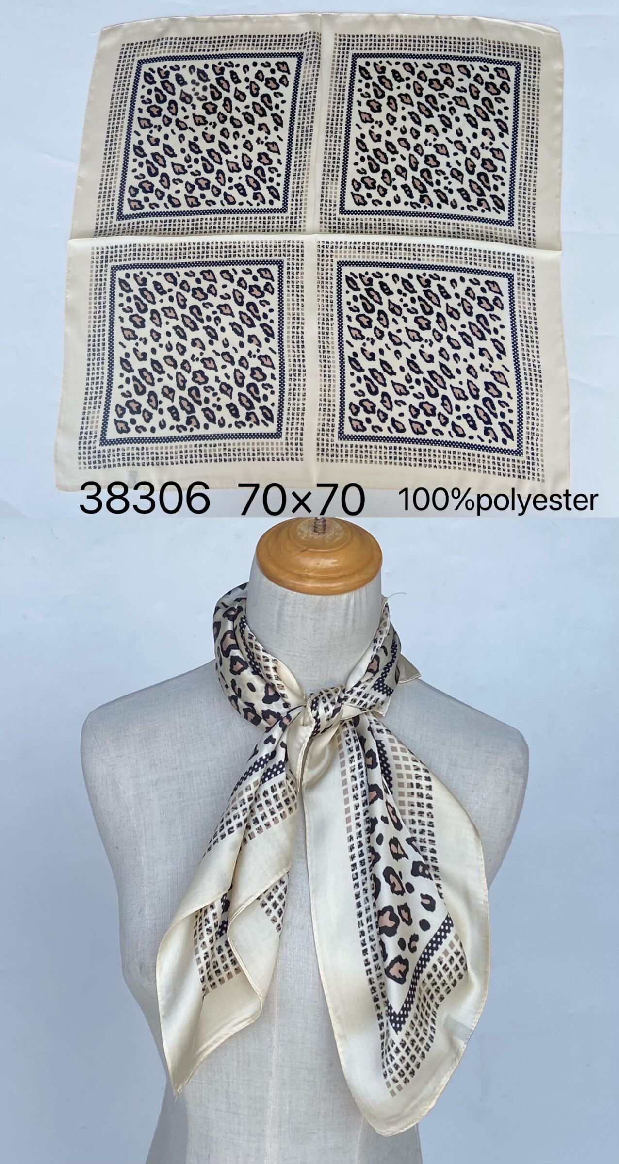 Wholesaler Mac Moda - printed square scarf 70*70cm