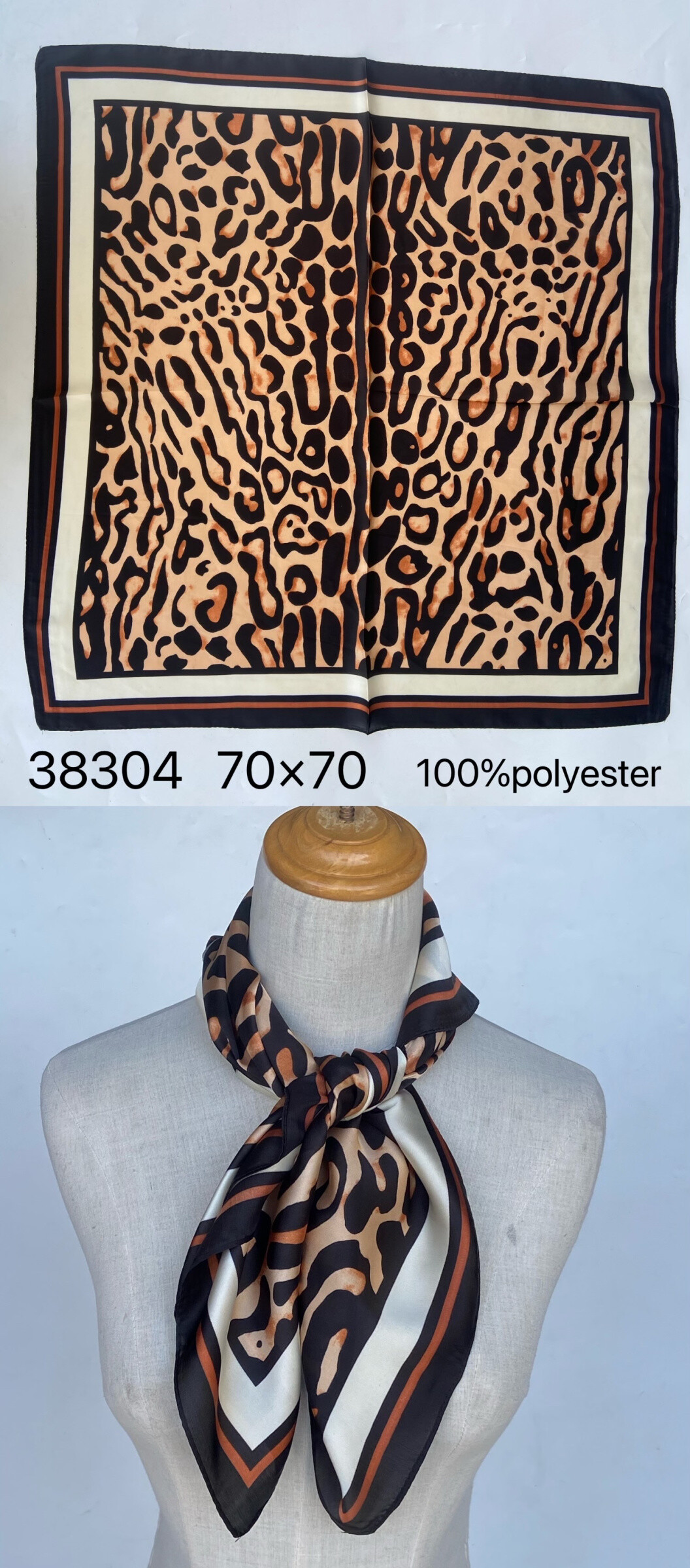 Wholesaler Mac Moda - printed square scarf 70*70cm