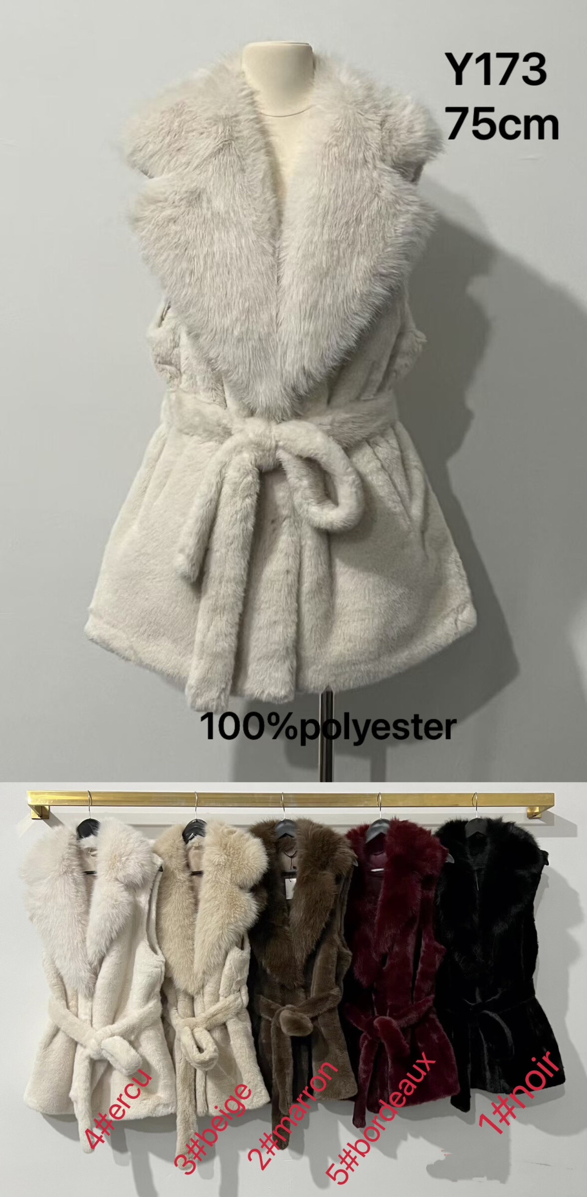 Großhändler Mac Moda - Mantel in Nerzoptik