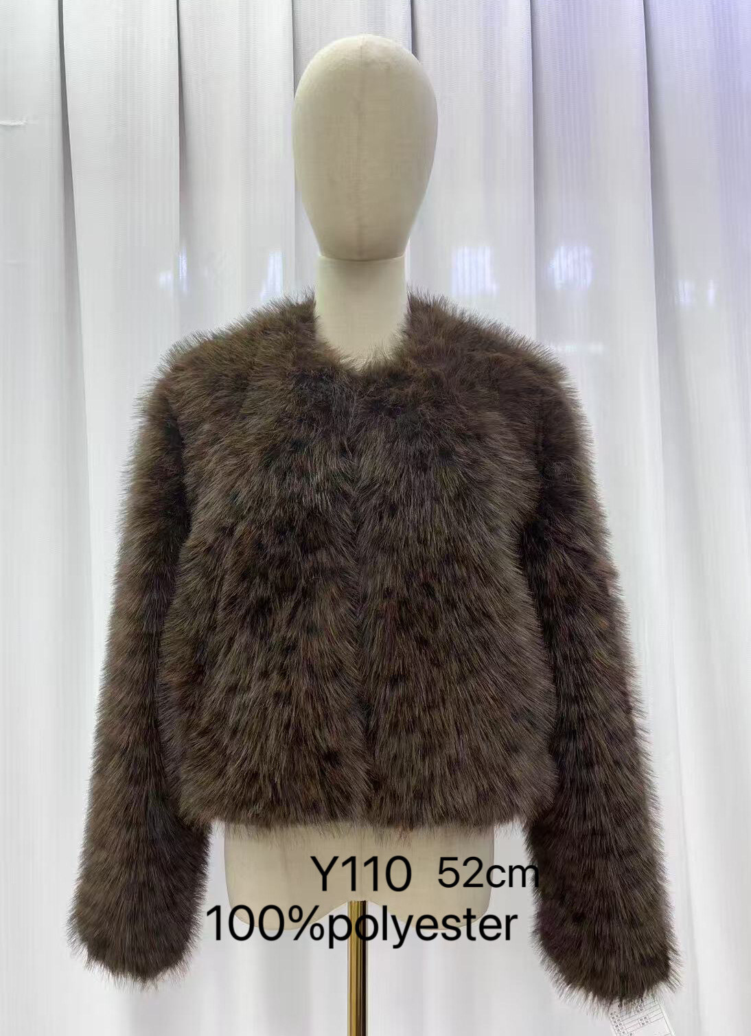 Großhändler Mac Moda - Kunstfellmantel 48cm