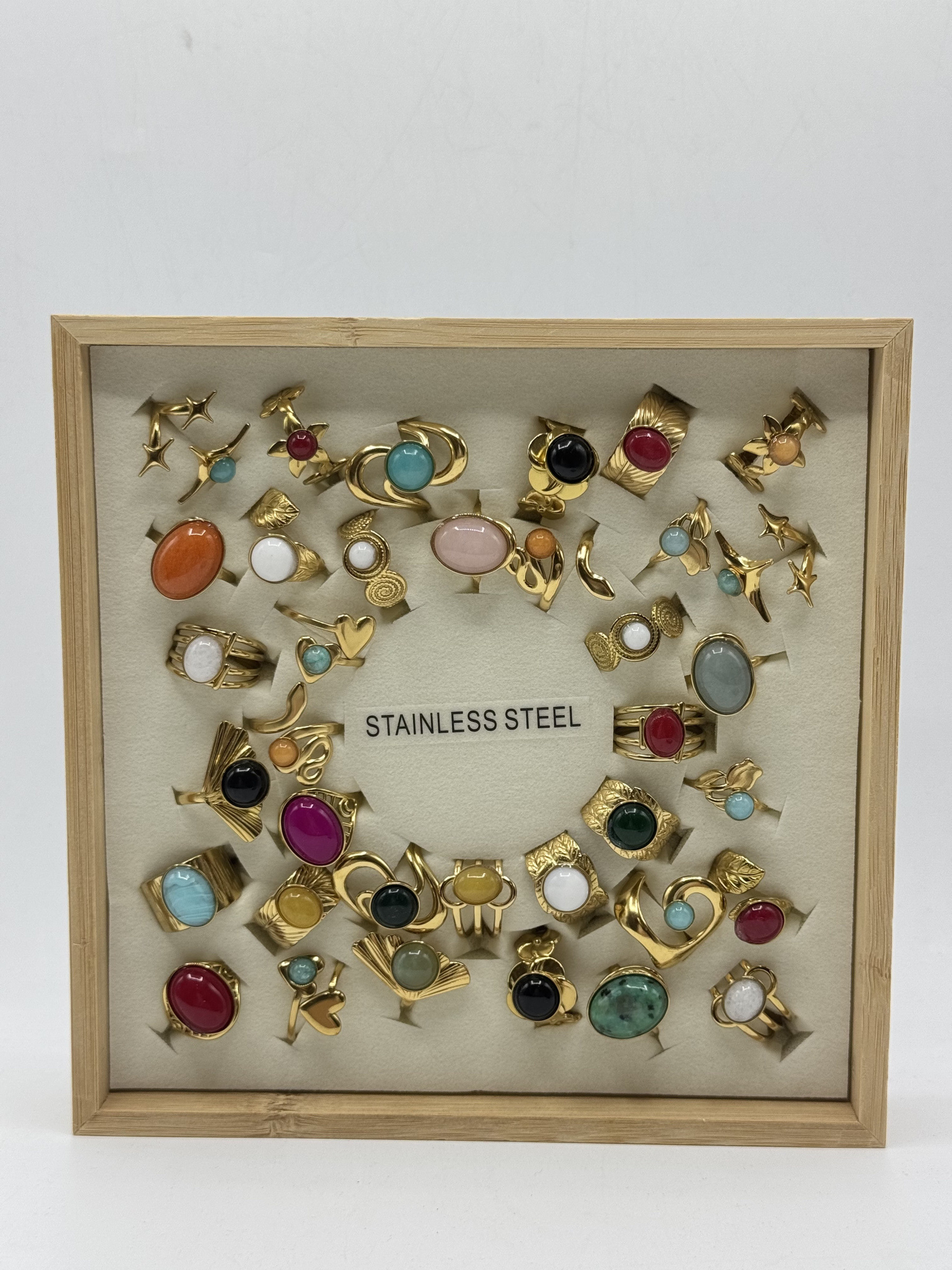 Mayorista MAD ACCESSORIES - Juego de anillos de acero inoxidable