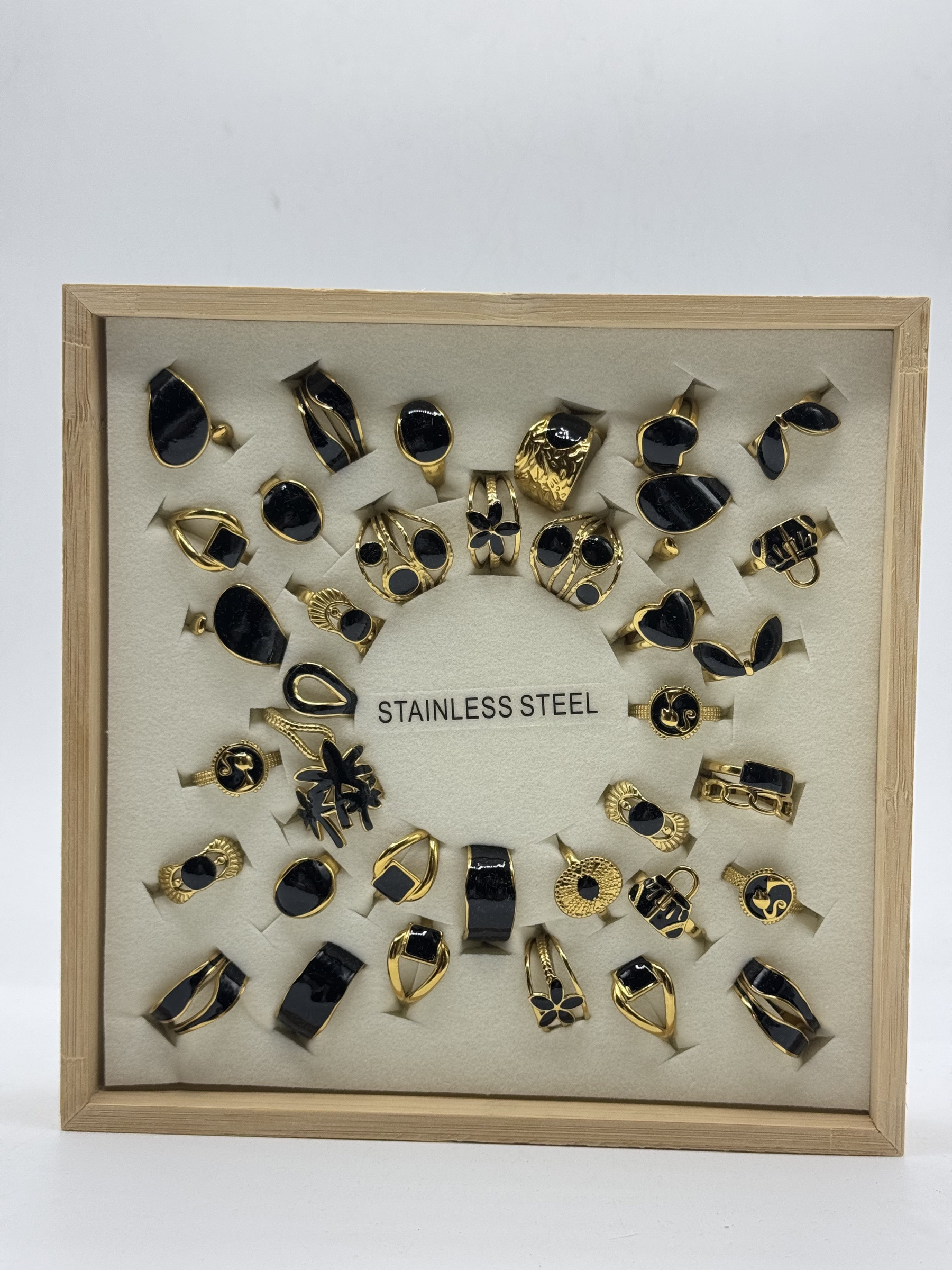 Grossista MAD ACCESSORIES - Set di anelli in acciaio inossidabile