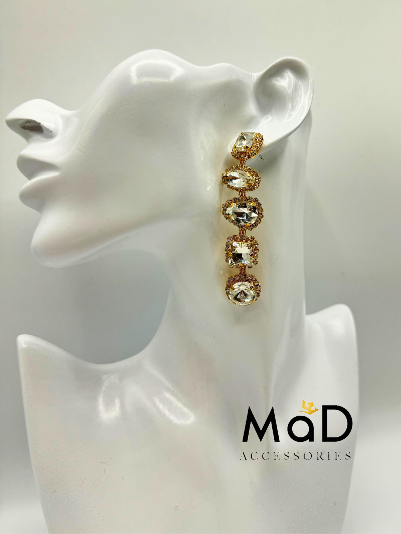 Großhändler MAD ACCESSORIES - Strass-Hochzeitsohrringe