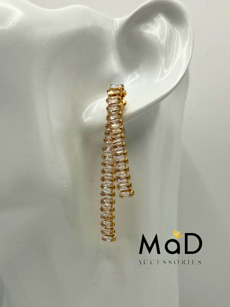Großhändler MAD ACCESSORIES - Strass-Hochzeitsohrringe