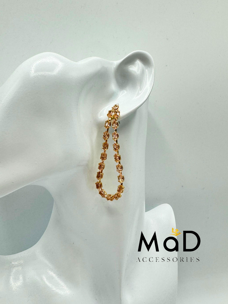 Großhändler MAD ACCESSORIES - Strass-Hochzeitsohrringe