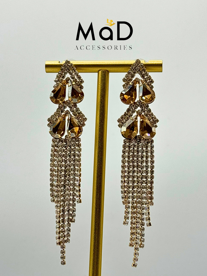 Großhändler MAD ACCESSORIES - Strass-Hochzeitsohrringe