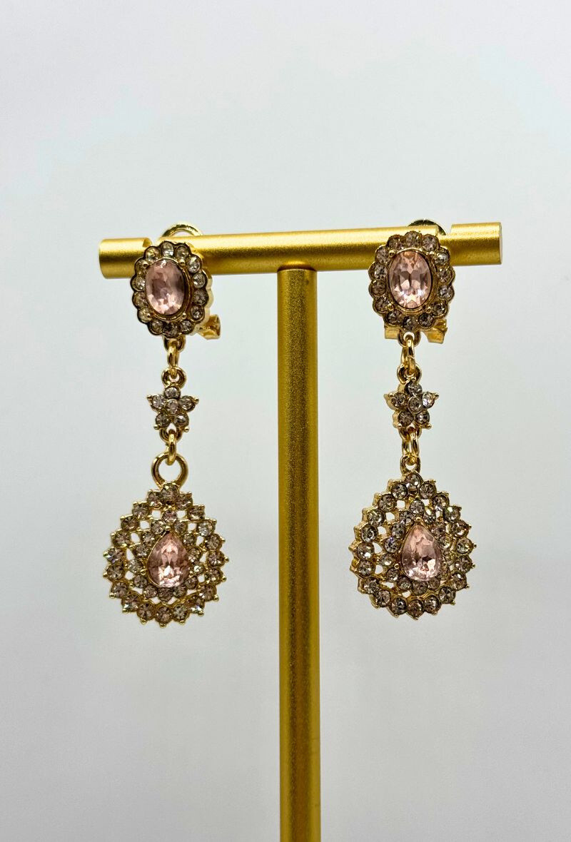 Großhändler MAD ACCESSORIES - Orientalische Strass-Hochzeitsohrringe