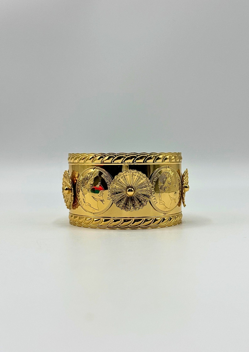 Bracelet Ancien De Style Oriental - Jonc Ethnique - Occasion