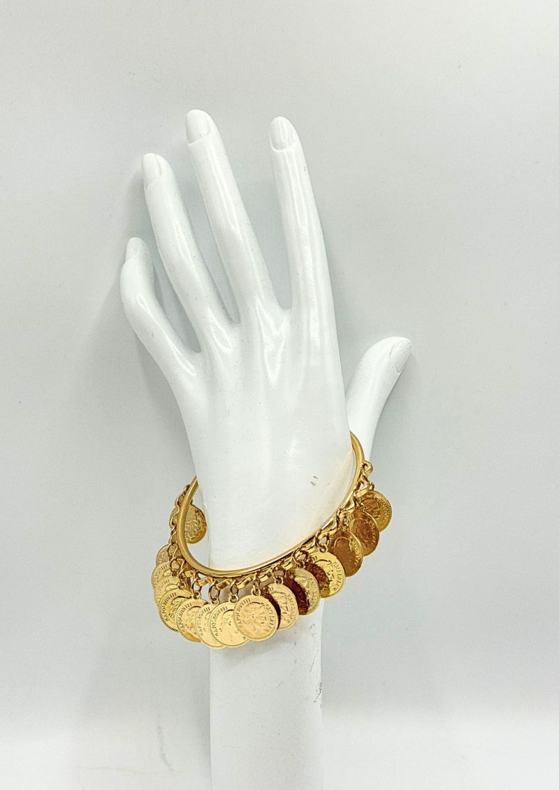 Wholesaler MAD ACCESSORIES - Traditional Oriental Bracelet with Napoleon coins
