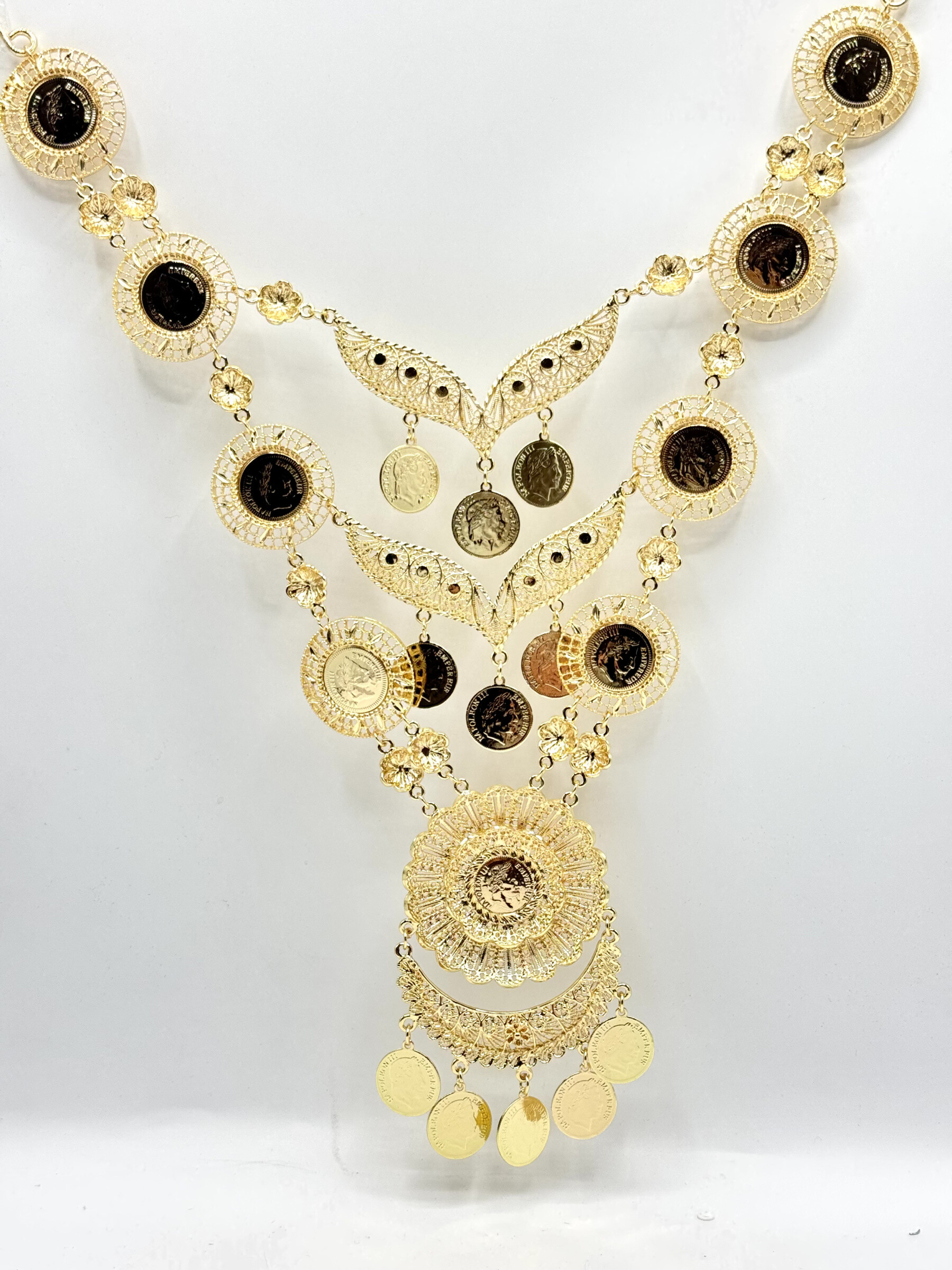 Wholesaler MAD ACCESSORIES - Oriental Napoleon Parts Necklace for Caftan or Abaya