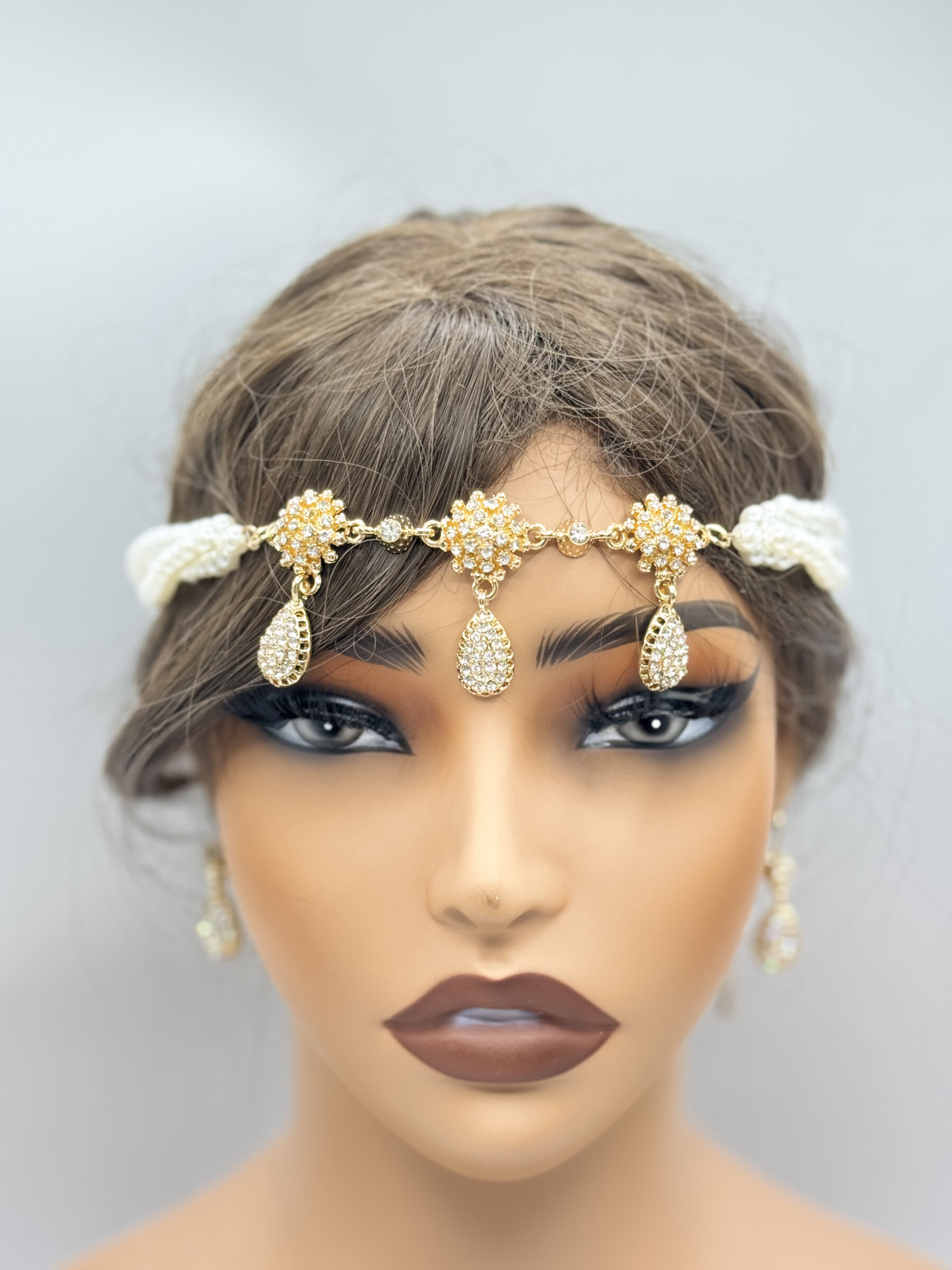 Wholesaler MAD ACCESSORIES - Head jewelry or neck flute in oriental pearls