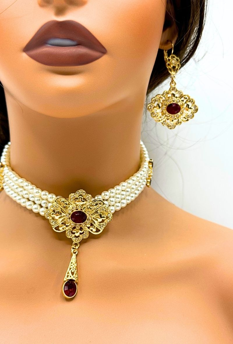 Wholesaler MAD ACCESSORIES - Oriental Choker Choker Set for Caftan
