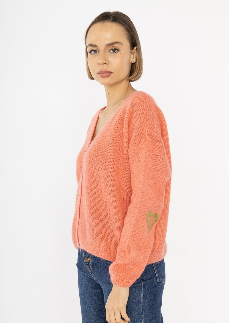 Wholesaler Mademoiselle Agnès - Gilet Coeur Rock