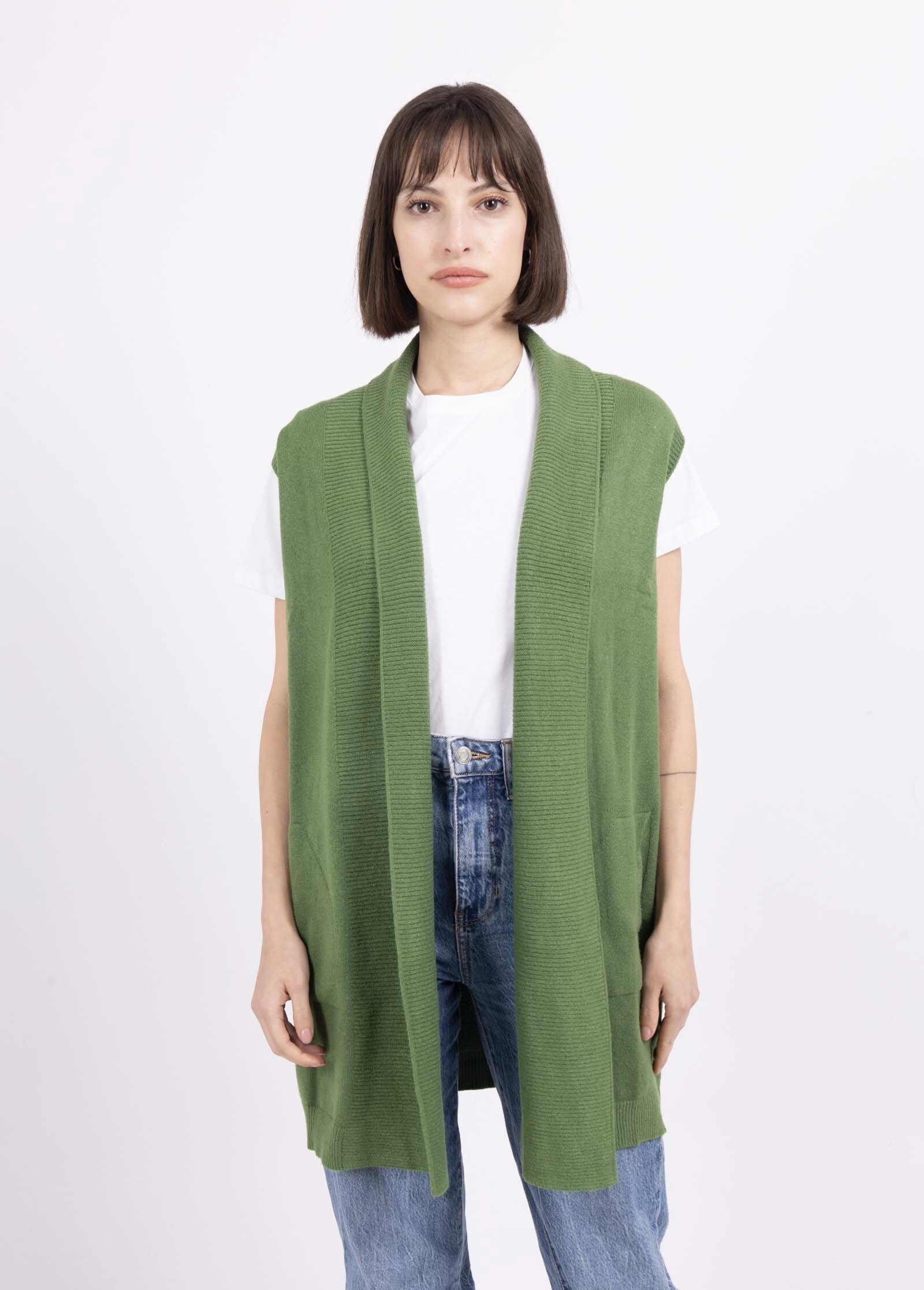 Wholesaler Mademoiselle Agnès - Shawl collar cardigan 81618