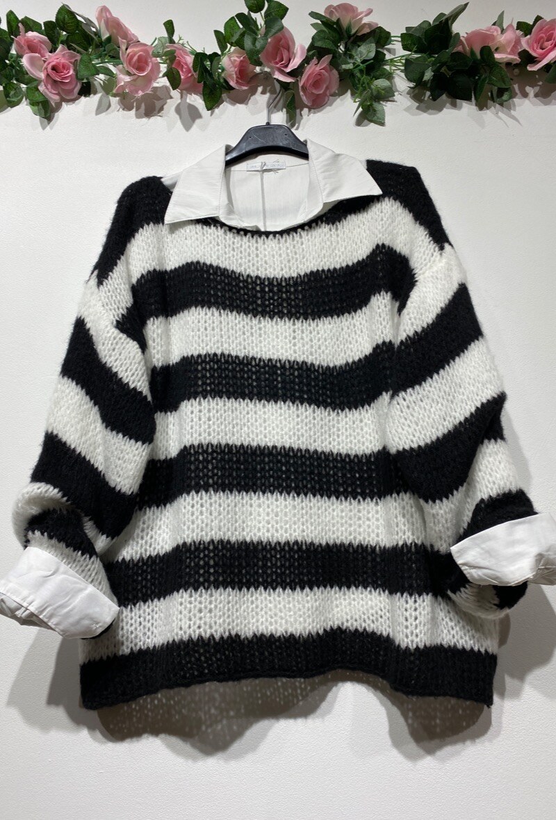 Wholesaler Mademoiselle Agnès - Lana knit and real shirt