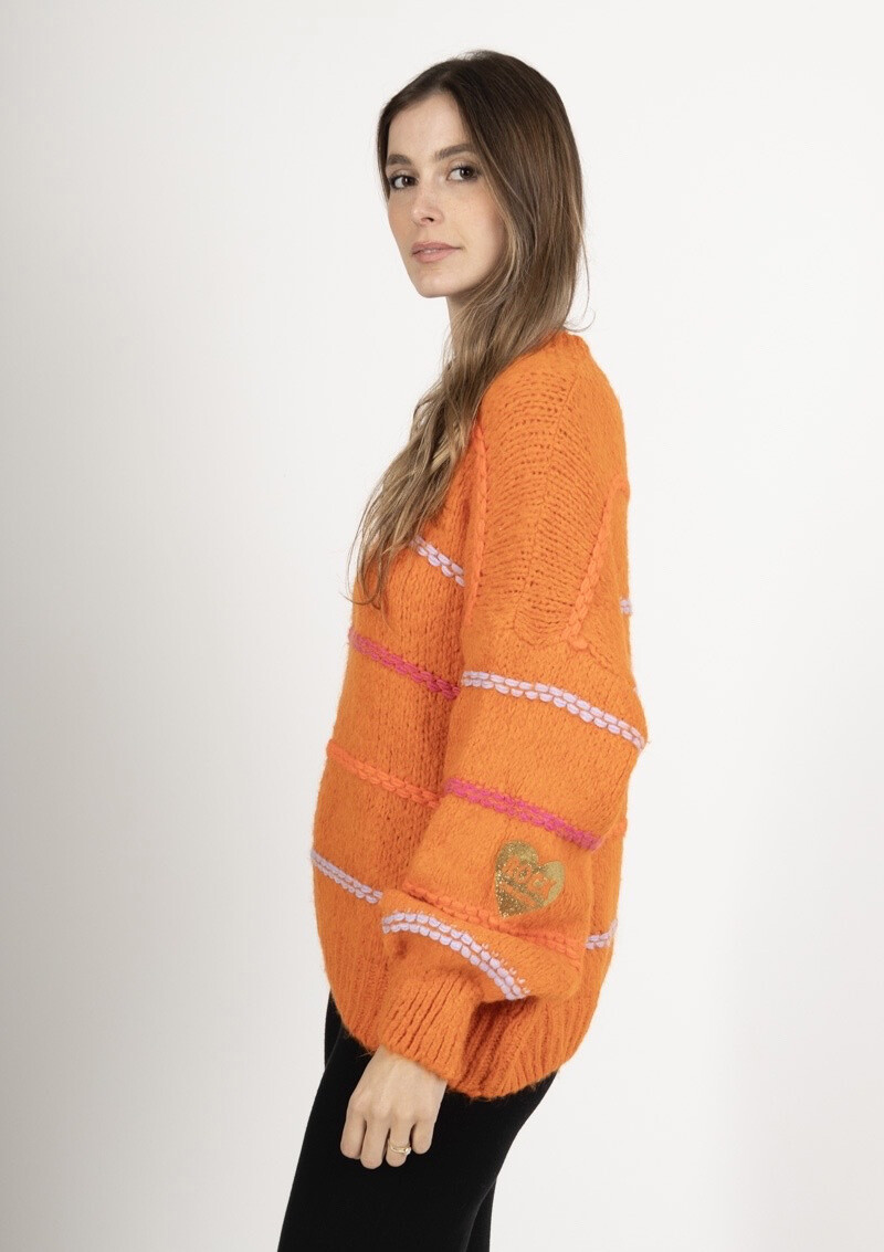Wholesaler Mademoiselle Agnès - Funnel neck sweater 91302