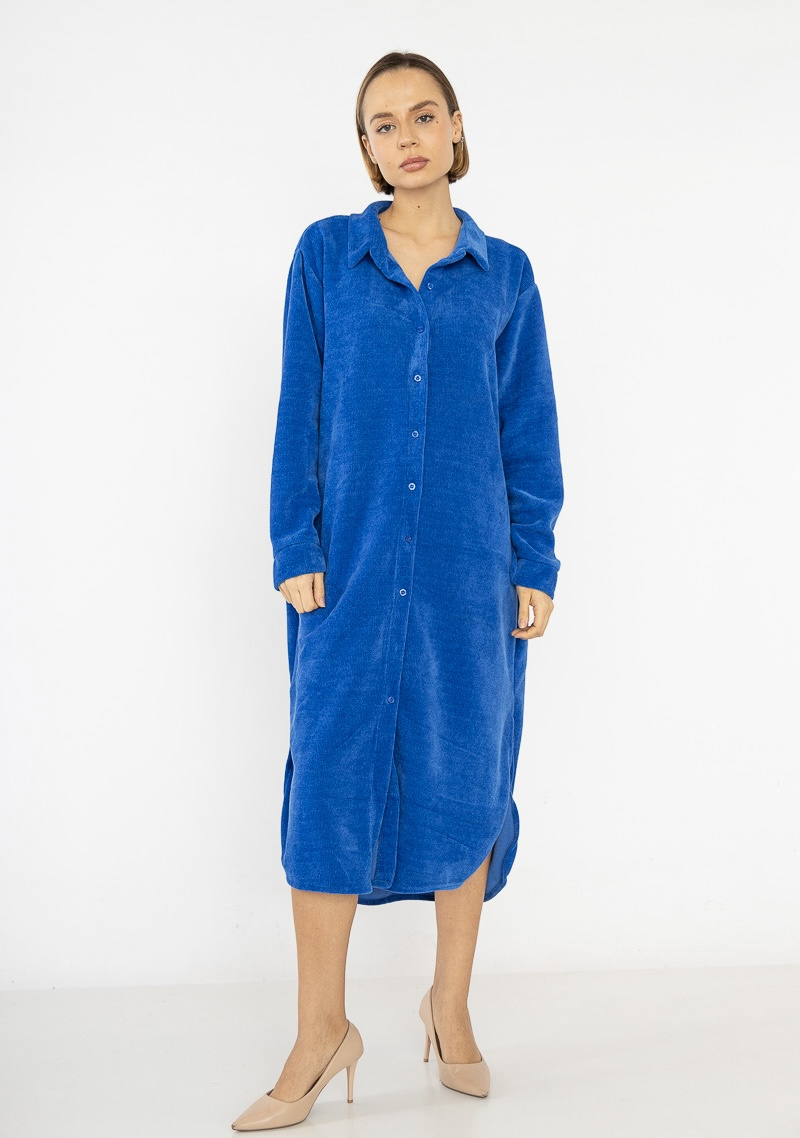 Wholesaler Mademoiselle Agnès - Soft velvet shirt dress