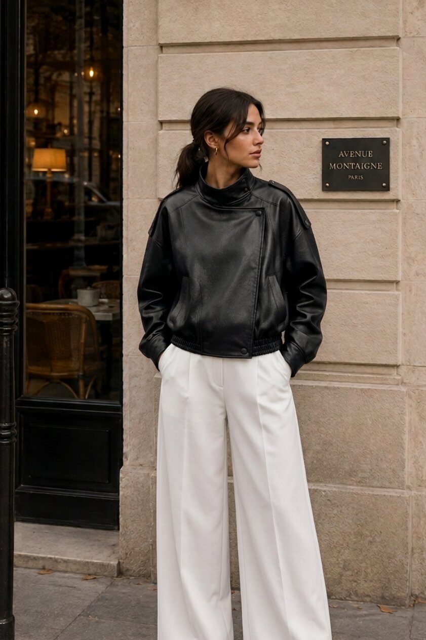 Grossiste Madison - Veste oversize col montant asymétrique