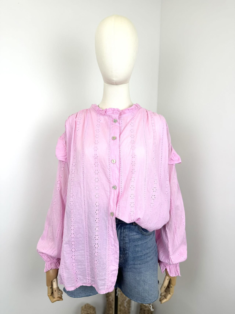 Grossiste Maëlys Paris - Blouse broderie en coton