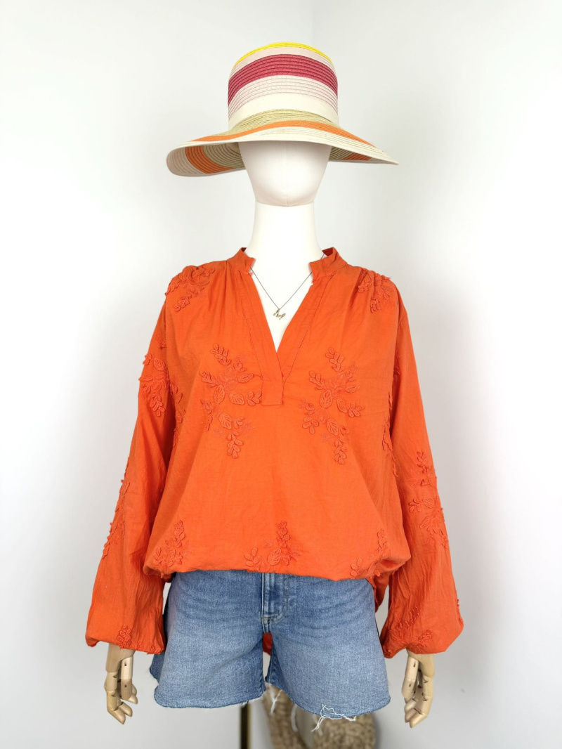 Grossiste Maëlys Paris - Blouse broderie en coton