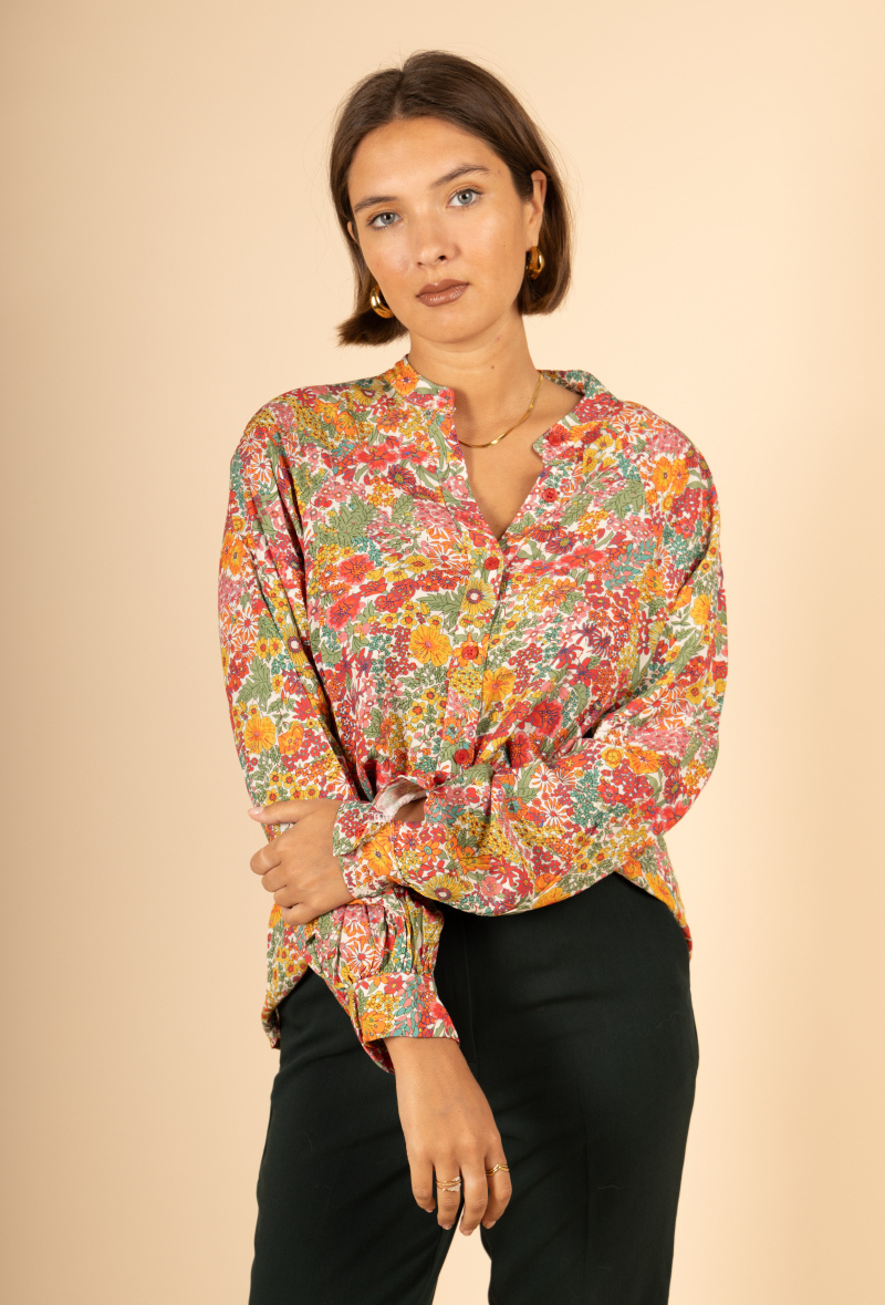 Grossiste Maëlys Paris - Blouse imprimée en viscose