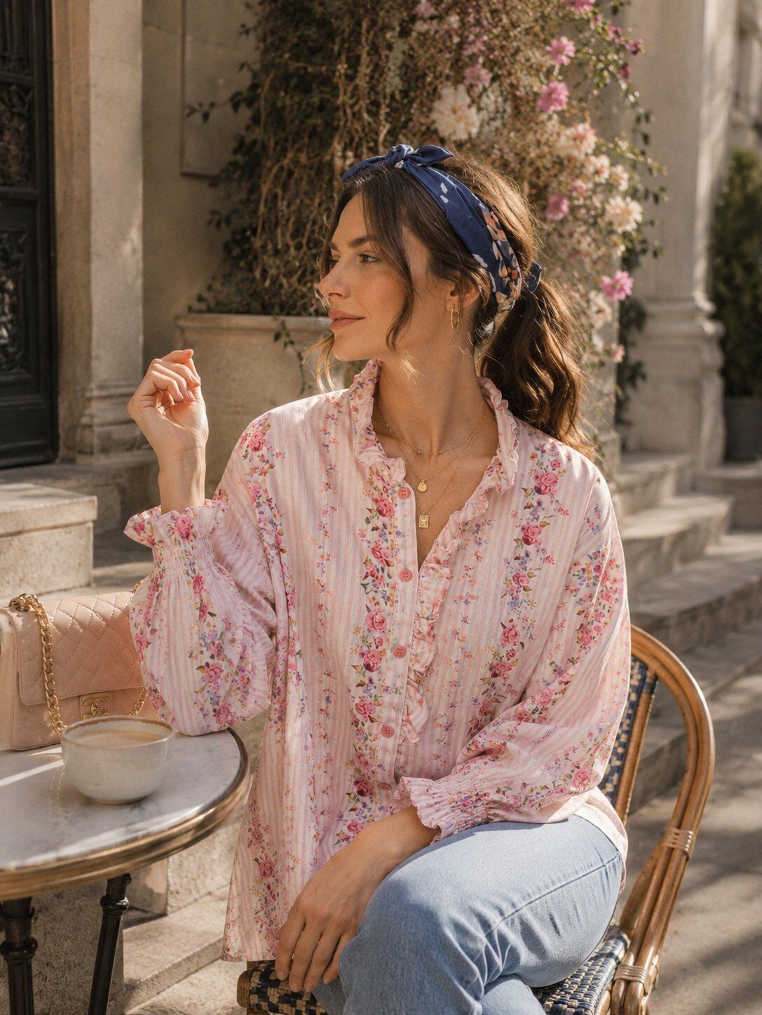 Grossiste Maëlys Paris - Blouse en coton imprimée florale