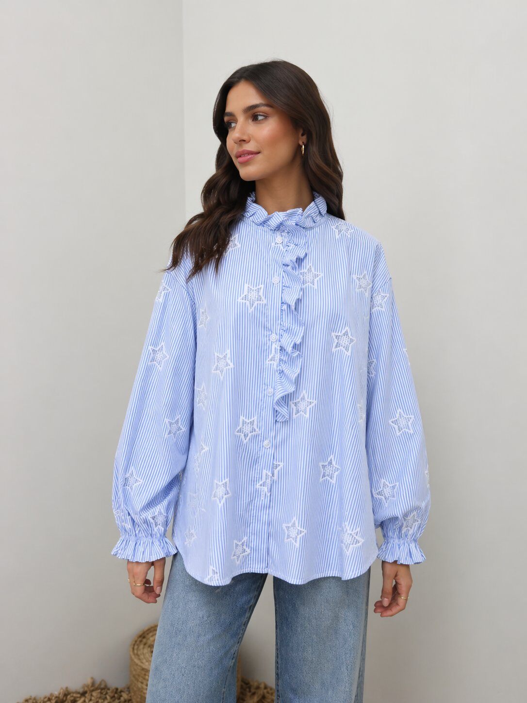 Mayorista Maëlys Paris - Blusa de algodón a rayas