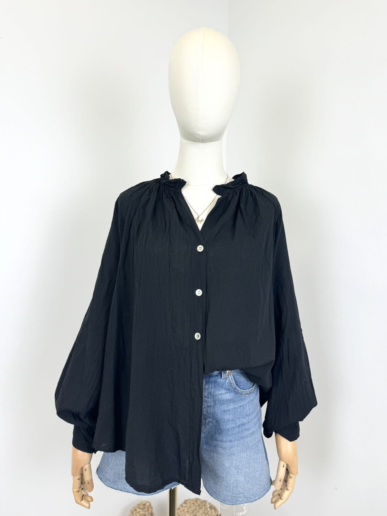 Mayorista Maëlys Paris - Blusa flotante en 100% algodón