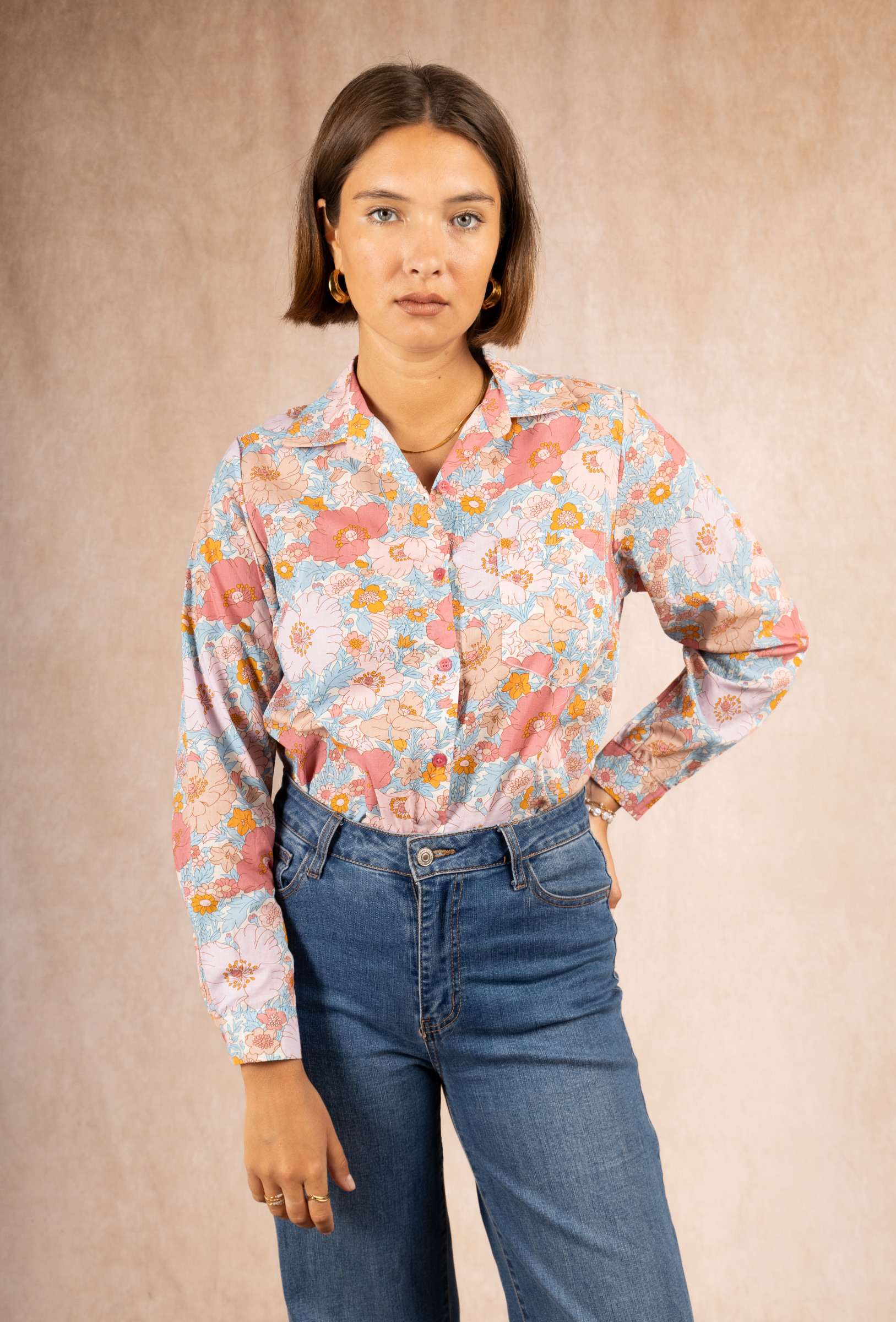 Grossiste Maëlys Paris - Chemise imprimé en voile de coton