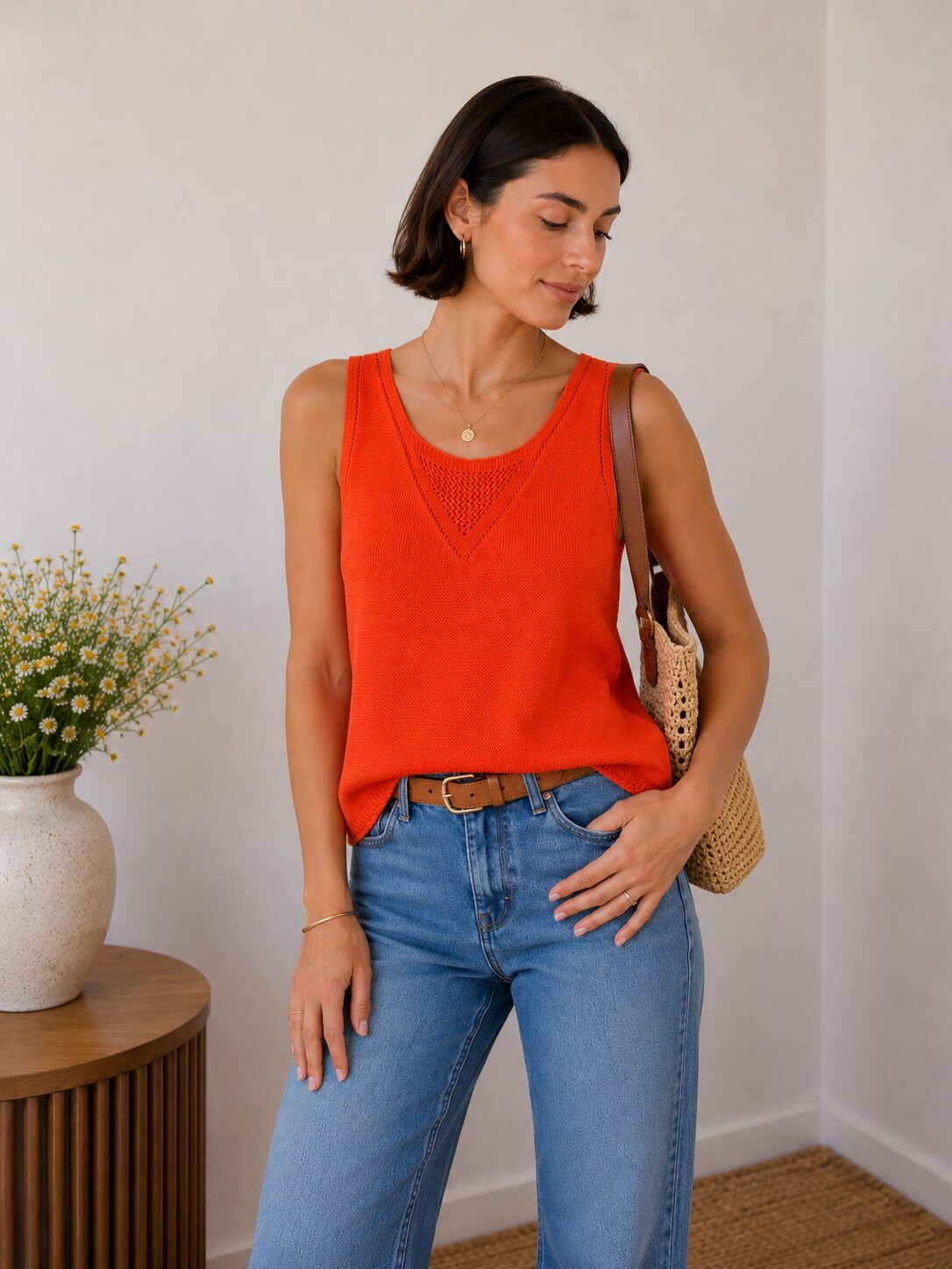 Wholesaler Maëlys Paris - Cotton knit tank top