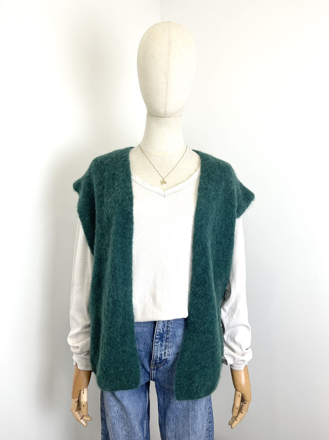 Wholesaler Maëlys Paris - Open vest in 30% baby alpaca